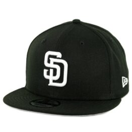 New Era 9Fifty San Diego Padres Basic Snapback Hat Black White