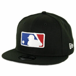 New Era 9Fifty MLB League Logo Umpire Snapback Hat Black