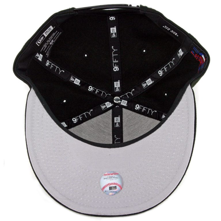 New Era 9Fifty MLB Basic Logo Snapback Hat Black-Inside New Era 9Fifty MLB Basic Logo Snapback Hat Black-Inside