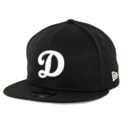 New Era 9Fifty Los Angeles Dodgers "D" Basic Snapback Hat Black White