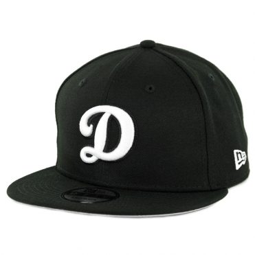 New Era 9Fifty Los Angeles Dodgers “D” Basic Snapback Hat Black White