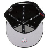New Era 9Fifty Los Angeles Dodgers "D" Basic Snapback Hat Black White-Inside