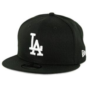 New Era 9Fifty Los Angeles Dodgers Basic Snapback Hat Black White