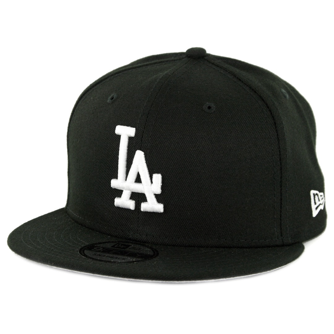 New Era 950 Los Angeles Dodgers Basic Snapback Hat Mens Cap Black/White