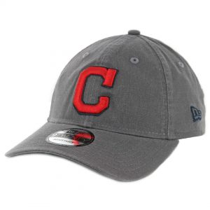 New Era 9Twenty Cleveland Indians Core Classic Strapback Hat Graphite