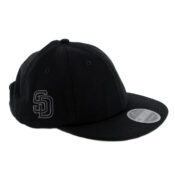 New Era 19Twenty San Diego Padres Suiting Strapback Hat Black-Side