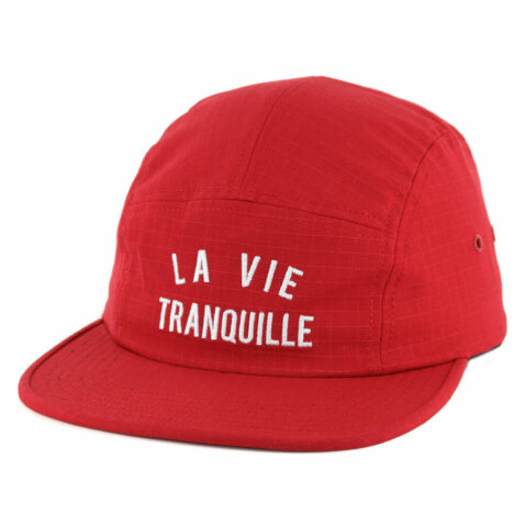 The Quiet Life La Vie Tranquille Strapback Hat Burgundy Red