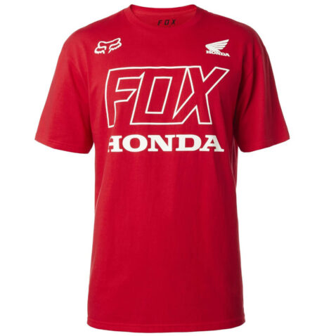 FOX Honda Short Sleeve T-Shirt Dark Red