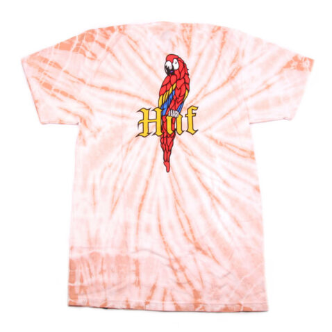 HUF Bar Bird Tie-Dye Short Sleeve T-Shirt Coral Haze