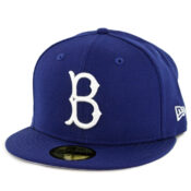 New Era 59Fifty Brooklyn Dodgers 1949 Cooperstown Wool Fitted Hat Dark Royal