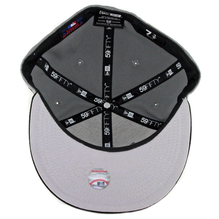 New Era 59Fifty Boston Red Sox Fitted Hat Storm Grey Black Black-Inside New Era 59Fifty Boston Red Sox Fitted Hat Storm Grey Black Black-Inside
