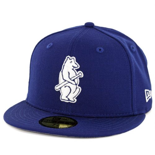 New Era 59Fifty Chicago Cubs 1914 Cooperstown Wool Fitted Hat Dark Royal