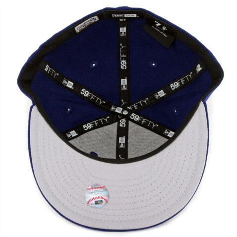 New Era 59Fifty Chicago Cubs 1914 Cooperstown Wool Fitted Hat Dark Royal - Image 3
