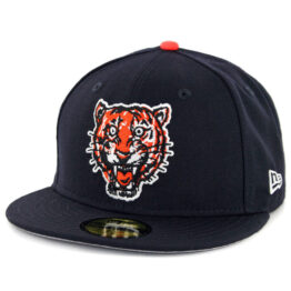 New Era 59Fifty Detroit Tigers 1957 Cooperstown Wool Fitted Hat Dark Navy