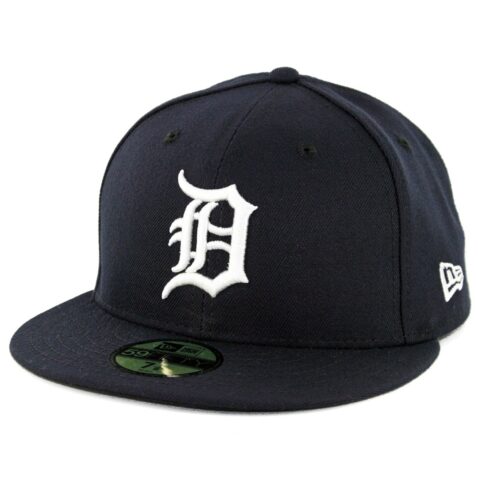 New Era 59Fifty Detroit Tigers 2019 Home Authentic Collection On Field Fitted Hat Dark Navy