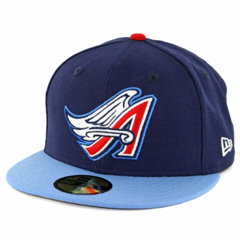 New Era 59Fifty Los Angeles Angels of Anaheim Cooperstown Wool 1997 Fitted Hat Dark Navy