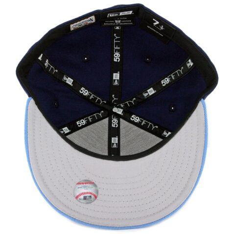 New Era 59Fifty Los Angeles Angels of Anaheim Cooperstown Wool 1997 Fitted Hat Dark Navy - Image 3