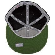 New Era 59Fifty Los Angeles Dodgers 2018 Memorial Day Fitted Hat Black Army Green-Inside