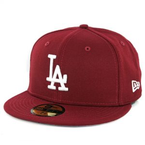 New Era 59Fifty Los Angeles Dodgers Fitted Hat Cardinal