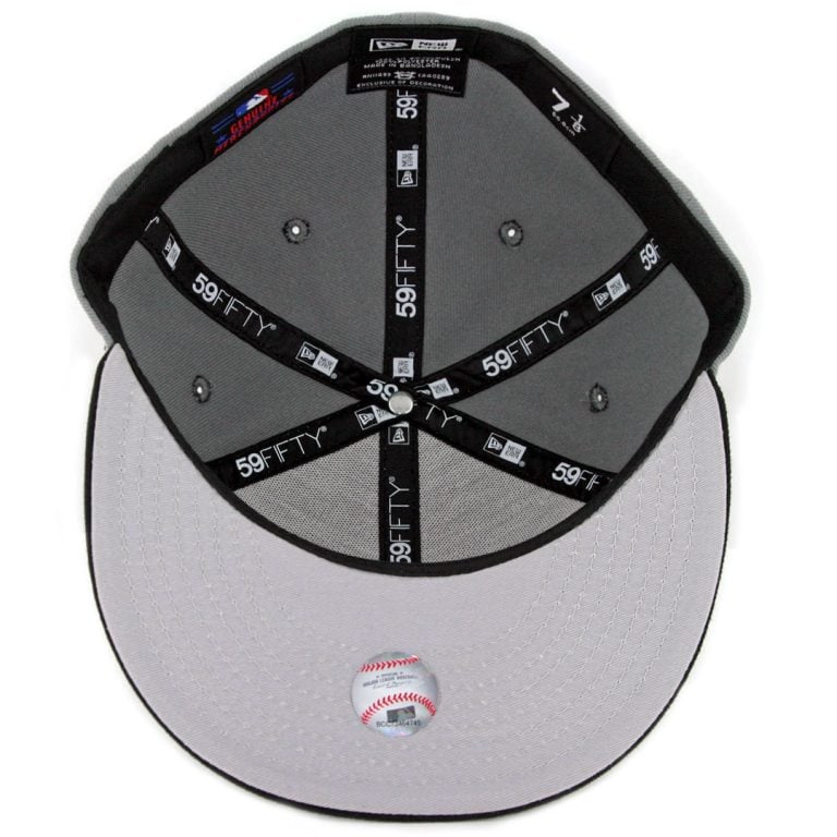 New Era 59Fifty Los Angeles Dodgers Fitted Hat Storm Grey Black-Inside New Era 59Fifty Los Angeles Dodgers Fitted Hat Storm Grey Black-Inside
