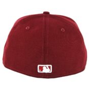 New Era 59Fifty New York Yankees Fitted Hat Cardinal-Back