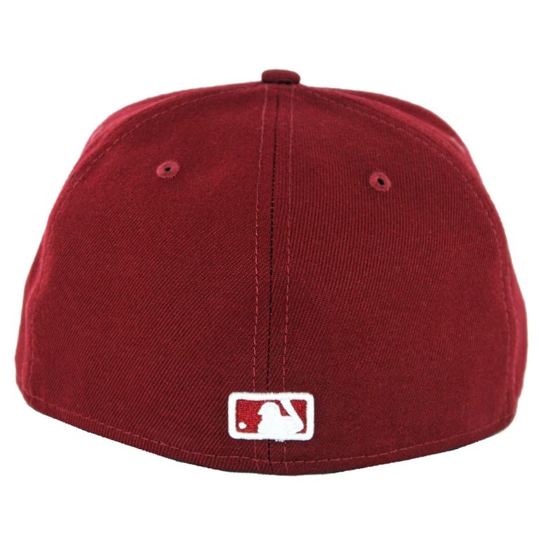 New Era 59Fifty New York Yankees Fitted Hat Cardinal-Back New Era 59Fifty New York Yankees Fitted Hat Cardinal-Back