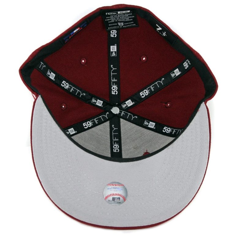 New Era 59Fifty New York Yankees Fitted Hat Cardinal-Inside New Era 59Fifty New York Yankees Fitted Hat Cardinal-Inside