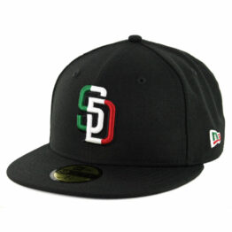 New Era 59Fifty San Diego Padres Mexico Tricolor Fitted Hat Black