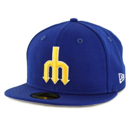 New Era 59Fifty Seattle Mariners 1977 Cooperstown Wool Fitted Hat Royal Blue