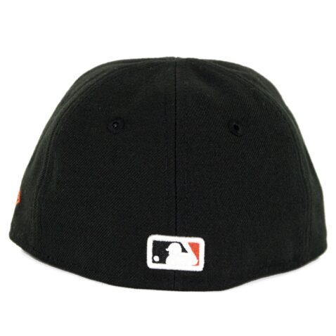 New Era 59Fifty My First San Francisco Giants Game On Field Infant Size Fitted Hat Black Orange