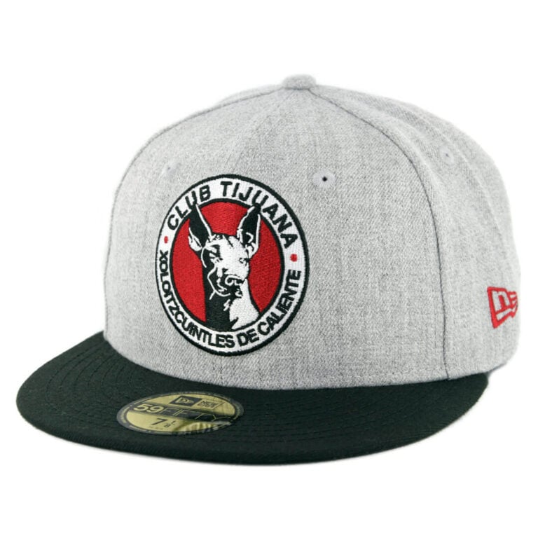 New Era 59Fifty Tijuana Xolos Fitted Hat Heather Grey Black