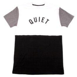 The Quiet Life Block T-Shirt White Black Heather