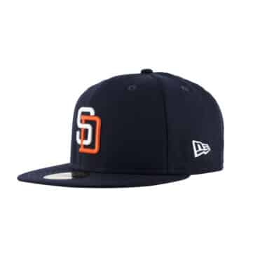 New Era 59Fifty San Diego Padres 1991 Cooperstown Wool Fitted Hat Dark Navy Blue