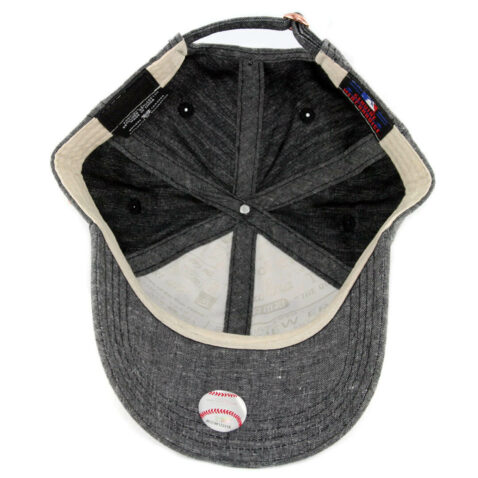 New Era 9Twenty New York Yankees Team Badged Strapback Hat Heather Graphite - Image 3