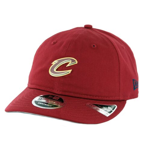 New Era 9Fifty Cleveland Cavaliers Badged Fan Retro Snapback Hat Burgundy