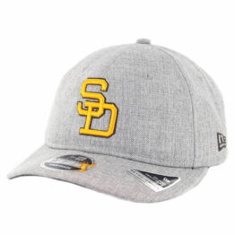 New Era 9Fifty San Diego Padres Heathered Team 1980-1984 Snapback Hat Heather Grey