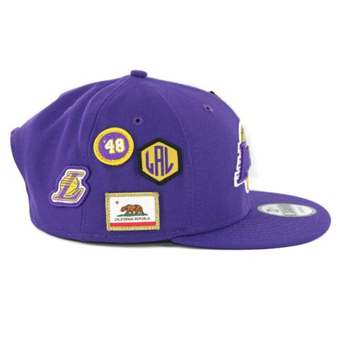 New Era 9Fifty Los Angeles Lakers NBA 2018 Draft Snapback Hat Purple