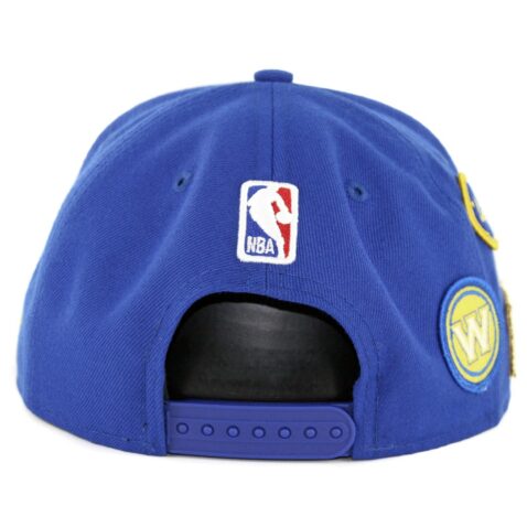 New Era 9Fifty Golden State Warriors NBA 2018 Draft Snapback Hat Royal Blue