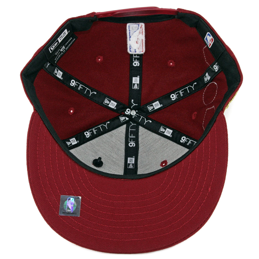 New Era 9Fifty Cleveland Cavaliers NBA 2018 Draft Snapback Hat Burgundy New Era 9Fifty Cleveland Cavaliers NBA 2018 Draft Snapback Hat Burgundy - Image 4