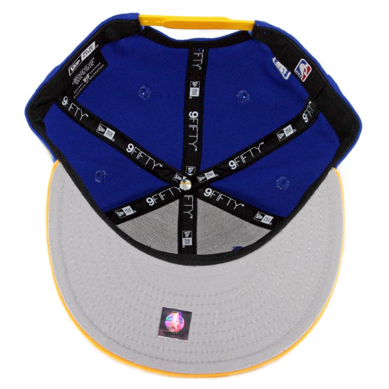 New Era 9Fifty Golden State Warriors 2018 Champion Snapback Hat Royal Blue Yellow-Inside New Era 9Fifty Golden State Warriors 2018 Champion Snapback Hat Royal Blue Yellow-Inside