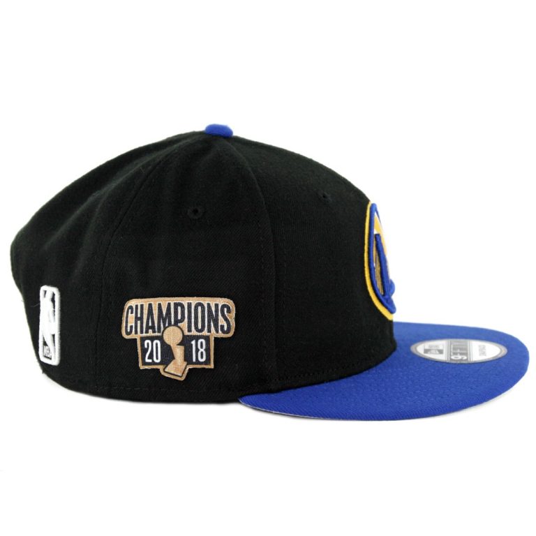 New Era 9Fifty Golden State Warriors 2018 Champion Snapback Hat Black Royal-Side New Era 9Fifty Golden State Warriors 2018 Champion Snapback Hat Black Royal-Side