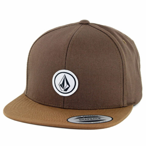 Volcom Quarter Twill Snapback Hat Mud