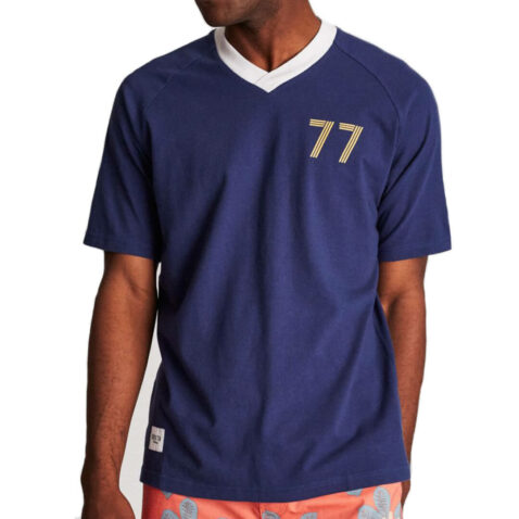 Brixton Ripley Short Sleeve Knit T-Shirt Navy