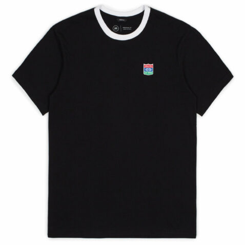 Brixton United Short Sleeve T-Shirt Black White