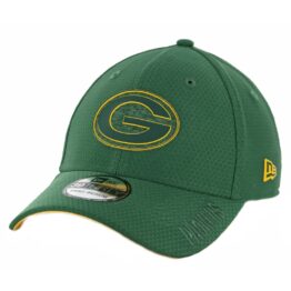 New Era 39Thirty Green Bay Packers Training Onfield Sideline 2018 Stretch Fit Hat Green
