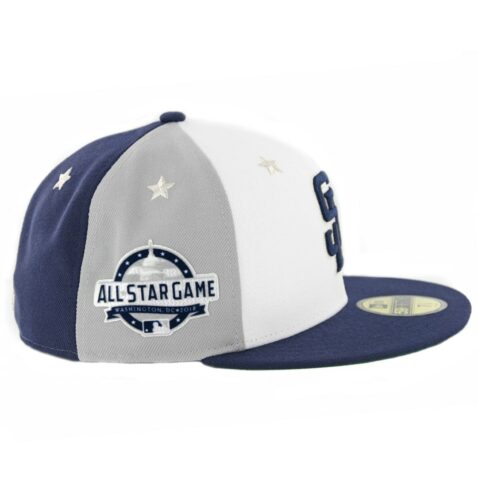 New Era 59Fifty San Diego Padres 2018 All Star Game Fitted Hat Navy Grey White