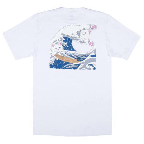 Rip N Dip Great Wave T-Shirt White - Image 2