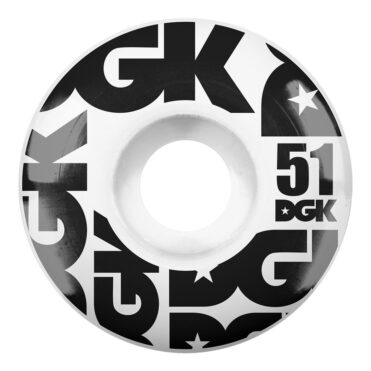 DGK Street Formula Wheels White 51mm
