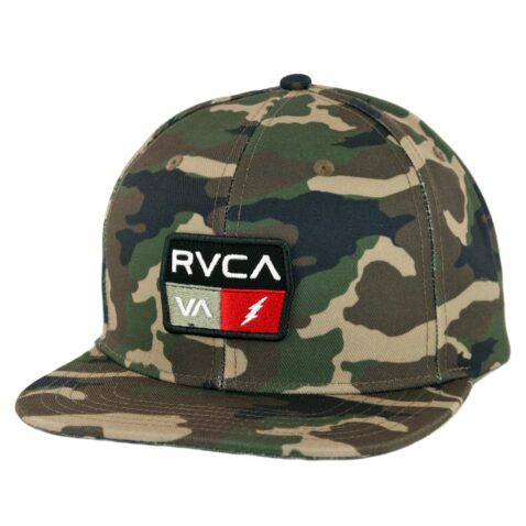 RVCA 9Volt Snapback Hat Camo