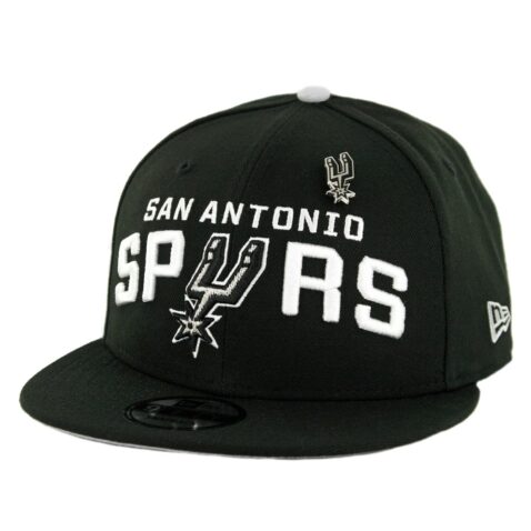 New Era 9Fifty San Antonio Spurs Pinned Snapback Hat Black